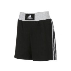 Krótkie spodenki do boksu treningowego adidas. Czarne szorty damskie Adidas, bez wzorów, sportowe. Za 219.00 zł.
