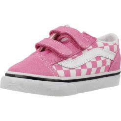 Buty VANS OLD SKOOL V Rose. Czerwone obuwie treningowe damskie Vans, na fitness i siłownię, Vans Old Skool. Za 174.99 zł.