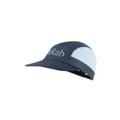 Czapka z daszkiem trekkingowa Momentum 5 Panel. Niebieskie czapki męskie RAB, bez wzorów. Za 179.99 zł.