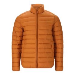 Kurtka puchowa Whistler Arubi. Brązowe kurtki męskie WHISTLER, bez wzorów, z puchu, sportowe, bez kaptura. Za 241.00 zł.
