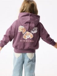 Bluza Psi Patrol - ciemnofioletowy. Fioletowe bluzy i bluzki niemowlęce Reserved, bez wzorów, z bawełny, bez ramiączek, bez kaptura. Za 59.99 zł.