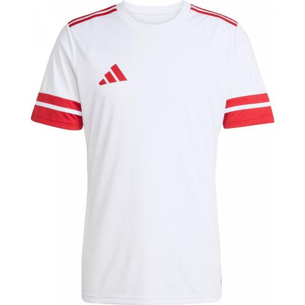 Koszulka męska adidas Squadra 25. Białe t-shirty sportowe męskie Adidas, m, bez ramiączek, do piłki nożnej. Za 69.00 zł.