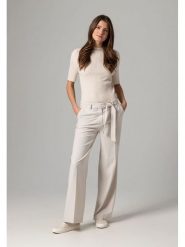 More & More Spodnie w kolorze kremowym rozmiar: 46. Brązowe spodnie materiałowe damskie MORE & MORE, bez wzorów, z materiału. Za 135.45 zł.