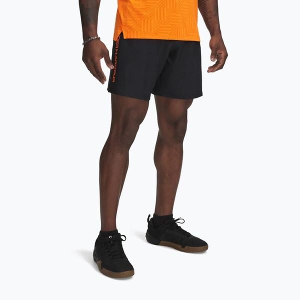 Spodenki treningowe męskie Under Armour Woven Wordmark. Czarne szorty sportowe męskie Under Armour, m, na fitness i siłownię. Za 109.99 zł.