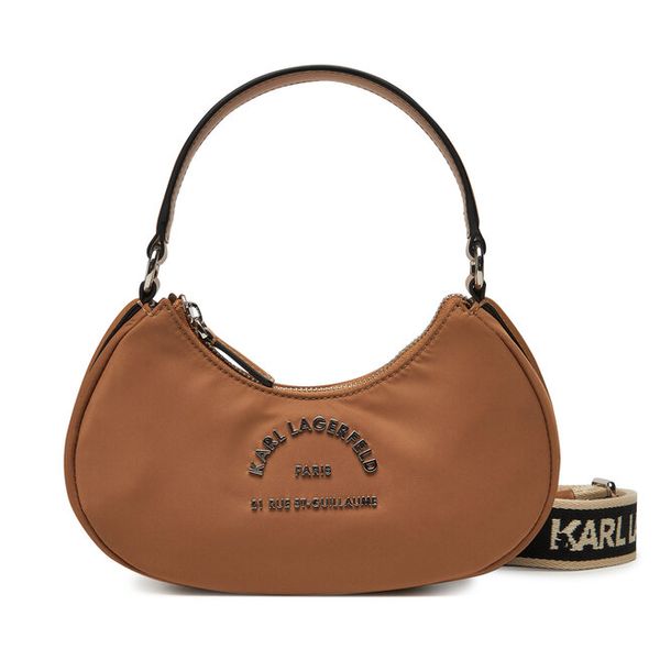Torebka KARL LAGERFELD. Brązowe torebki klasyczne damskie Karl Lagerfeld, bez wzorów, bez dodatków. Za 713.99 zł.