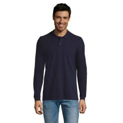 Męska Koszulka Polo Perfect Plain Pique Z Długim Rękawem. Zielone koszulki męskie z długim rękawem SOL'S, m. Za 131.99 zł.