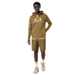 Bluza z kapturem z pełnym zamkiem błyskawicznym Oakley Bark 2.0. Zielone bluzy z kapturem męskie Oakley, s, z bawełny. Za 258.50 zł.