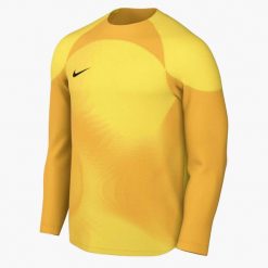 Koszulka sportowa męska Nike Gardien IV Goalkeeper. Żółte t-shirty sportowe męskie Nike, m, z materiału, bez ramiączek, do piłki nożnej, dri-fit (nike). Za 189.75 zł.