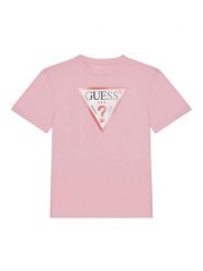 Guess T-Shirt J5GI34 K6YW4 Różowy Oversize. Czerwone koszulki dziewczęce Guess, z aplikacjami, z bawełny, bez ramiączek. Za 59.99 zł.