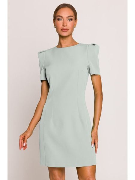 Made of emotion Sukienka w kolorze jasnoszarym rozmiar: S. Szare sukienki damskie Made Of Emotion, s, bez wzorów, bez kołnierzyka, bez ramiączek, mini. Za 209.99 zł.