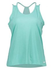 Reebok Top sportowy "TS Activchill Athletic" w kolorze turkusowym rozmiar: XL. Niebieskie topy damskie Reebok, xl, bez wzorów, bez kołnierzyka. Za 60.99 zł.