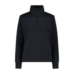 Bluza damska turystyczna CMP 34G4206. Czarne bluzy z kapturem damskie CMP, s, z materiału. Za 269.99 zł.
