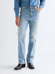 MESKIE SPODNIE WRANGLER WRANCHER DAWN 112377836. Spodnie materiałowe męskie Wrangler, bez wzorów, z jeansu. Za 219.99 zł.