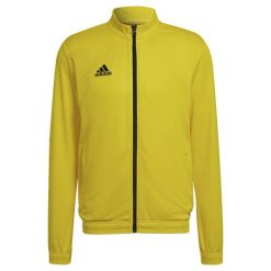 Bluza piłkarska męska adidas Entrada 22 Track Jacket. Czarne bluzy bez kaptura męskie Adidas, m, z materiału. Za 100.96 zł.