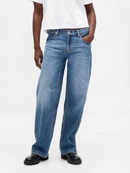 GAP Dżinsy - Comfort fit - w kolorze niebieskim rozmiar: W32. Niebieskie jeansy damskie GAP. Za 152.98 zł.