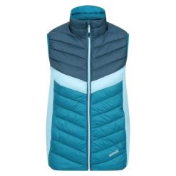 Damska kurtka bez rękawów Regatta Harrock II. Niebieskie kurtki damskie Regatta, bez wzorów, bez kaptura. Za 129.99 zł.