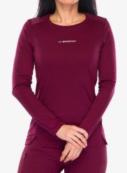 Bluza damska La Sportiva Beyond Longsleeve. Czerwone bluzy z kapturem damskie La Sportiva, m, z materiału. Za 324.49 zł.