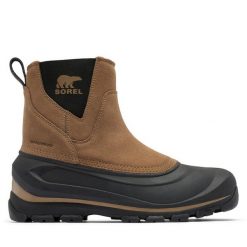 Śniegowce Sorel. Brązowe buty zimowe męskie Sorel, bez zapięcia. Za 489.99 zł.