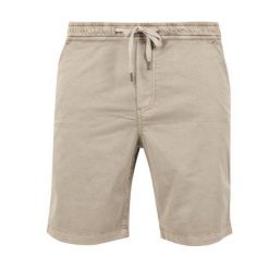 Męskie Elastyczne Spodenki Dresowe Twill. Brązowe szorty męskie Urban Classics, z dresówki, bez kołnierzyka. Za 122.99 zł.