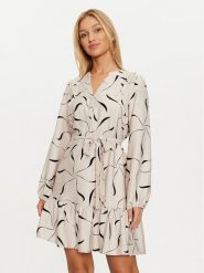 Vero Moda Sukienka codzienna Jessi 10317440 Beżowy Regular Fit. Brązowe sukienki damskie Vero Moda, na co dzień, l, bez wzorów, z wiskozy, bez kołnierzyka, bez ramiączek, proste. Za 109.99 zł.