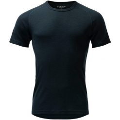 Koszulka termoaktywna Devold Lauparen Merino 190 Base Tee. Niebieskie t-shirty sportowe męskie Devold, l, z dzianiny, bez ramiączek, trekkingowe. Za 296.99 zł.