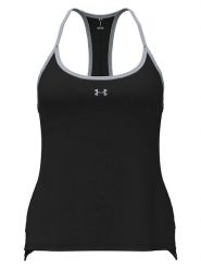Under Armour Top sportowy w kolorze czarnym rozmiar: L. Czarne topy damskie Under Armour, l, bez wzorów, bez kołnierzyka. Za 89.99 zł.