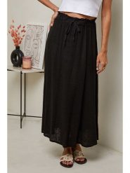 Le Monde du Lin Lniana spódnica w kolorze czarnym rozmiar: 38/40. Czarne spódniczki damskie Le Monde du Lin, bez wzorów, ze lnu, klasyczne, z standardowym stanem, maxi, rozkloszowane. Za 130.99 zł.