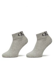 Calvin Klein Jeans Skarpety długie 701228813 Szary. Szare skarpetki damskie Calvin Klein Jeans, bez wzorów, z bawełny. Za 59.99 zł.
