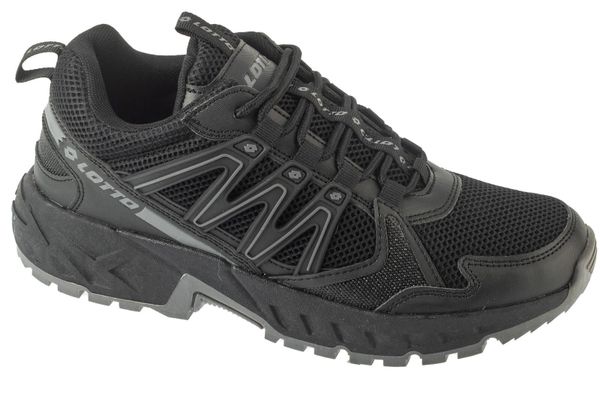 Buty męskie sportowe do biegania Lotto NAHUNTA. Czarne obuwie do biegania damskie Lotto. Za 145.00 zł.
