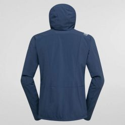 Kurtka z kapturem La Sportiva Aequilibrium Speed. Niebieskie kurtki męskie La Sportiva, s, bez wzorów, z softshellu, z kapturem. Za 724.45 zł.
