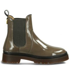 Sztyblety Gant. Brązowe botki damskie Gant, bez obcasa, na płaskiej podeszwie, bez zapięcia. Za 399.99 zł.
