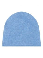 Perfect Cashmere Kaszmirowa czapka "June" w kolorze błękitnym rozmiar: onesize. Niebieskie czapki zimowe damskie Perfect Cashmere, z kaszmiru. Za 231.68 zł.