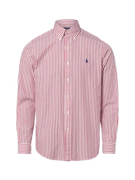 Polo Ralph Lauren Koszula Mężczyźni Regular Fit Bawełna czerwony, S. Czerwone koszule męskie Polo Ralph Lauren, m, bez wzorów, z bawełny, bez kołnierzyka, bez ramiączek. Za 429.95 zł.