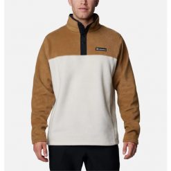 Bluza polarowa męska Columbia Steens Mountain Half Snap II. Brązowe bluzy bez kaptura męskie Columbia, m, z polaru. Za 145.99 zł.