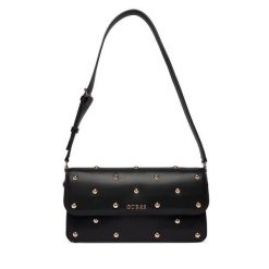 Torebka Guess. Czarne torebki klasyczne damskie Guess, z aplikacjami, bez dodatków. Za 719.99 zł.