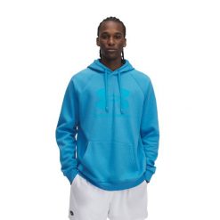 Bluza męska Under Armour Rival Fleece Logo HD. Niebieskie bluzy bez kaptura męskie Under Armour, m. Za 159.99 zł.