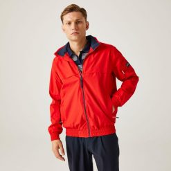 Shorebay męska kurtka przeciwdeszczowa. Brązowe kurtki męskie Regatta, m, bez wzorów, z materiału, eleganckie, bez kaptura. W wyprzedaży za 189.99 zł.