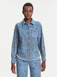 Desigual Koszula jeansowa Pasleyblue 25WWEW68 Niebieski Loose Fit. Niebieskie koszule damskie Desigual, s, bez wzorów, z bawełny, bez kołnierzyka, bez ramiączek. Za 539.99 zł.