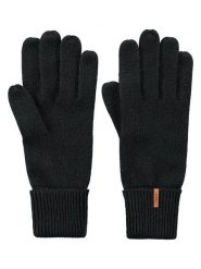 Barts Rękawiczki w kolorze czarnym rozmiar: 8. Czarne rękawiczki damskie Barts, bez wzorów, prążkowane. Za 117.45 zł.