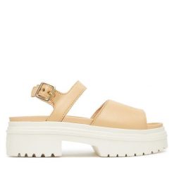 Sandały Converse. Brązowe sandały damskie Converse, bez wzorów, bez obcasa, na płaskiej podeszwie. Za 229.99 zł.