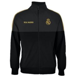 Kardigan męski Real Madryt. Czarne kardigany męskie AC MILAN, l, bez wzorów, sportowe, bez kołnierzyka. W wyprzedaży za 244.32 zł.