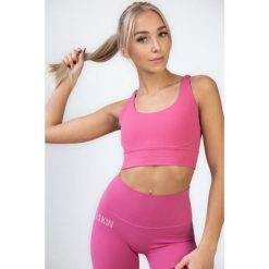 Stanik sportowy na jogę damski Balance pink. Czerwone biustonosze sportowe damskie 2SkIN, bez wzorów. Za 169.00 zł.