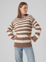 Vero Moda Golf w kolorze kremowo-jasnobrązowym rozmiar: XS. Brązowe golfy damskie Vero Moda, xs, bez wzorów, bez ramiączek. Za 129.95 zł.