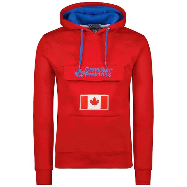 Bluza Canadian Peak GADREAK RED-BLUE RM MEN 054 (RBMWW6300H/CP-ROUGE). Czerwone bluzy bez kaptura męskie Canadian Peak. Za 129.00 zł.