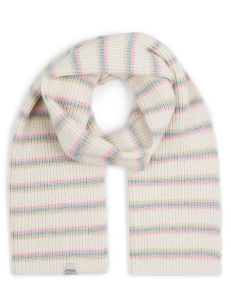 Ragwear Szalik - Fluky Stripes Kobiety Sztuczne włókno beżowy|biały, ONE SIZE. Białe szaliki i kominy damskie Ragwear, bez wzorów, z włókna. Za 89.95 zł.