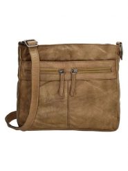 Beagles Skórzana torebka w kolorze jasnobrązowym - 25,5 x 22 x 8 cm rozmiar: onesize. Brązowe torebki klasyczne damskie Beagles, bez wzorów, z materiału, bez dodatków. Za 152.99 zł.