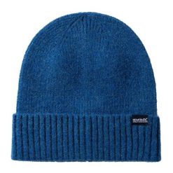 Kapelusz damski Regatta Ribbed Basic. Niebieskie kapelusze damskie Regatta, bez wzorów, z elastanu. Za 80.00 zł.