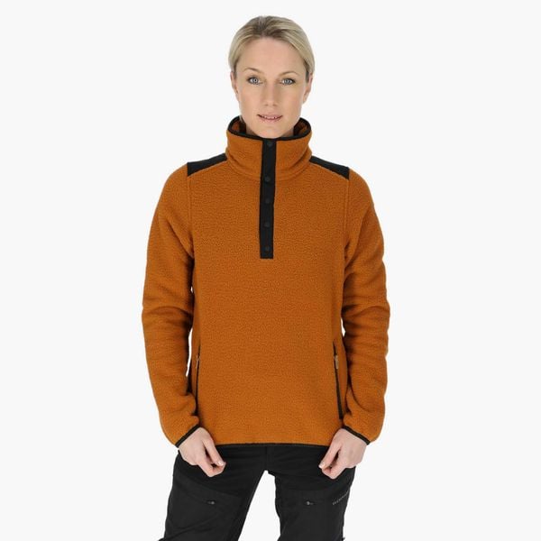 Bluza polarowa do wędrówek damska Swedemount Nordkap Pile Halfneck. Brązowe bluzy bez kaptura damskie SWEDEMOUNT, z polaru. Za 399.99 zł.