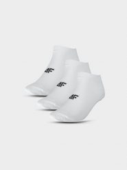 4F Skarpety casual przed kostkę (3-pack) męskie - białe 43-46. Białe skarpetki męskie 4f, bez wzorów, z bawełny. Za 44.99 zł.
