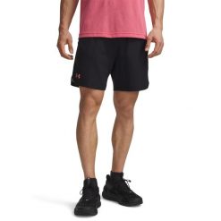 Spodenki męskie Under Armour Vanish Woven 6in 1373718. Czarne szorty sportowe męskie Under Armour, m, z materiału, na fitness i siłownię. Za 227.85 zł.